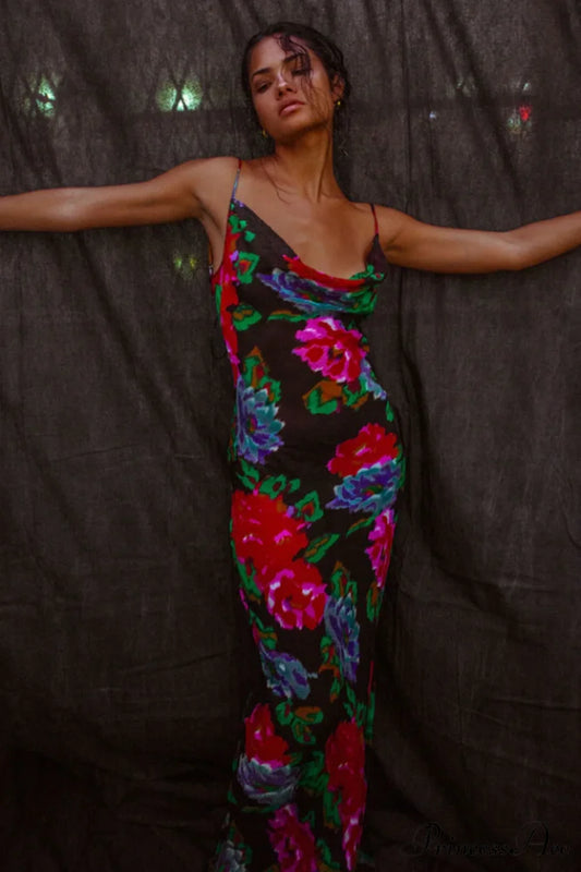 Casablanca Elegant Maxi Dress S / Floral