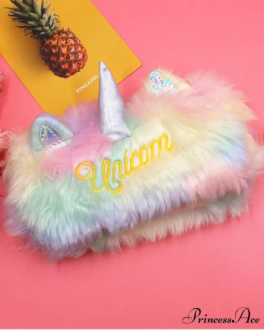 Case with Unicorn Pencil Fluff