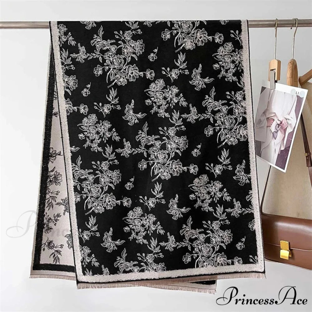 Cashmere Tartan Plaid Wool Scarf scarf-241228