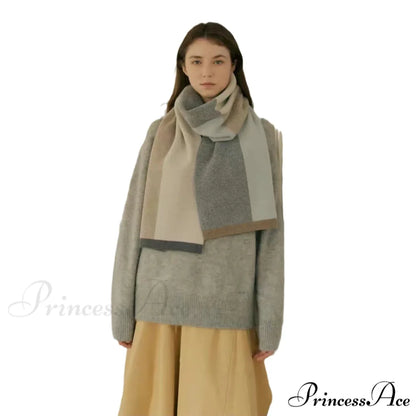 Cashmere Winter Scarf for Women - Designer Knit Warmth