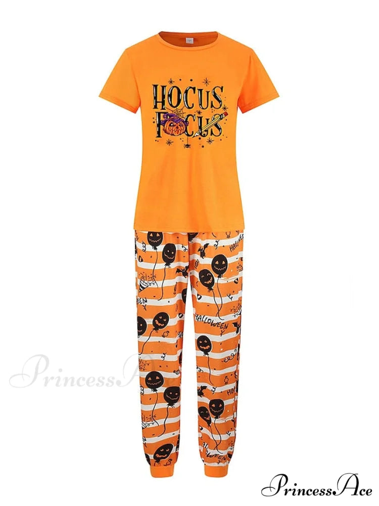 Casual Arm Letter T-shirt Pant Pajama Breathable Home Women’s Black Brief Tee Animal Fall Neck Christmas Crew Set