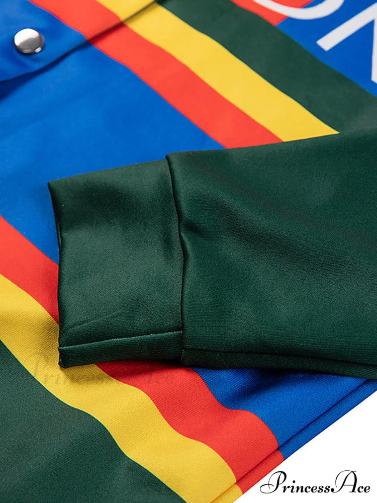 Casual Color Graceful Block Denim Coat