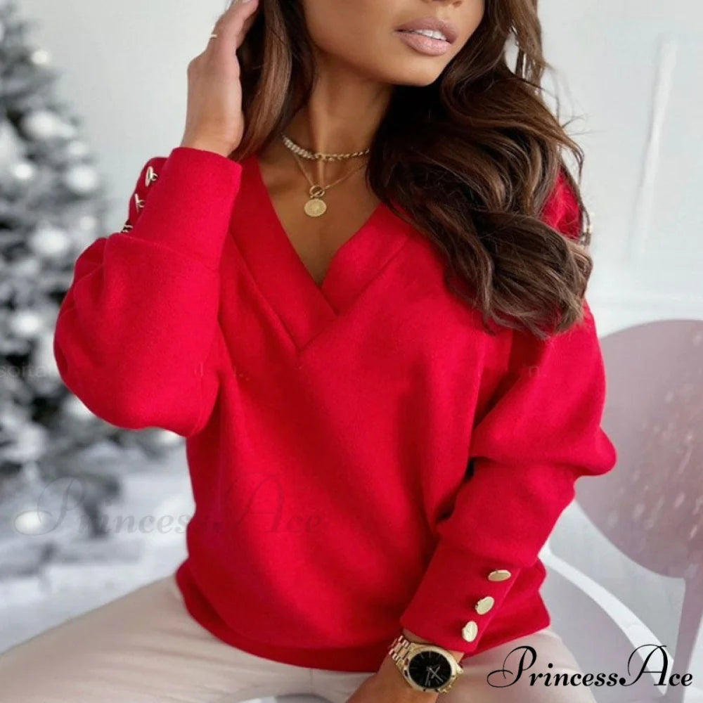 Casual Colour Solid Sweatshirt