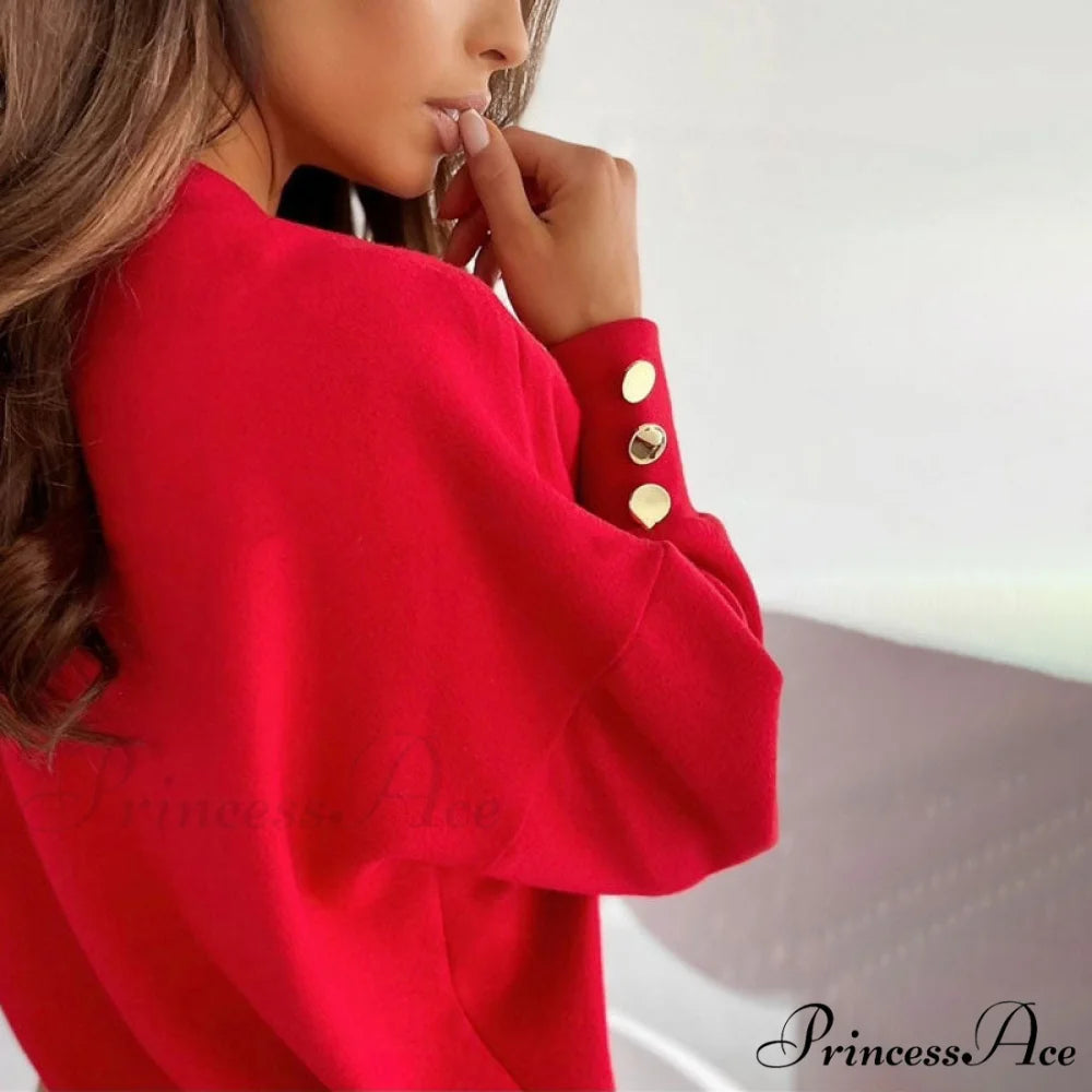 Casual Colour Solid Sweatshirt