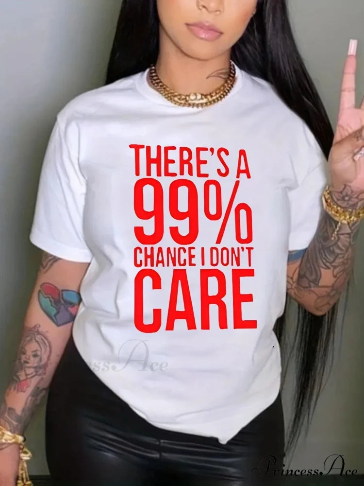 Casual Crew Neck Short Sleeve Letter Print Summer Women’s Clothing T-shirt