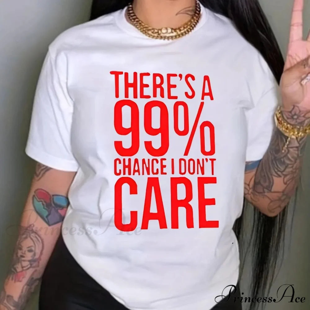 Casual Crew Neck Short Sleeve Letter Print Summer Women’s Clothing T-shirt WHITE / S