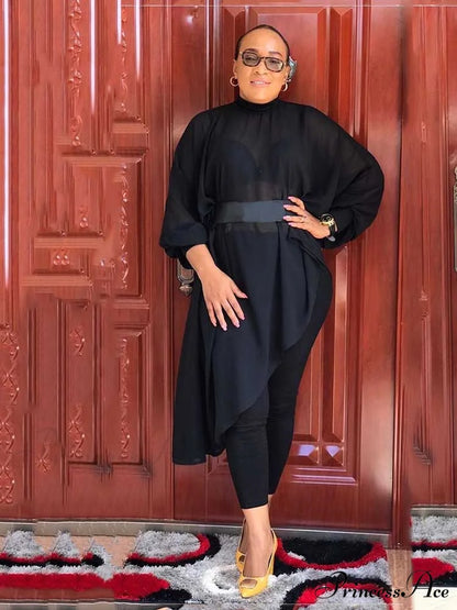 Casual Fringe Graceful Open Front Blazer Black / M