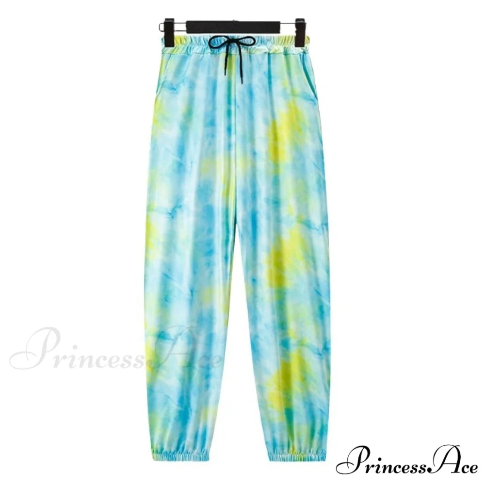 Casual Long Pantalon Palazzo Female Trouser green / M