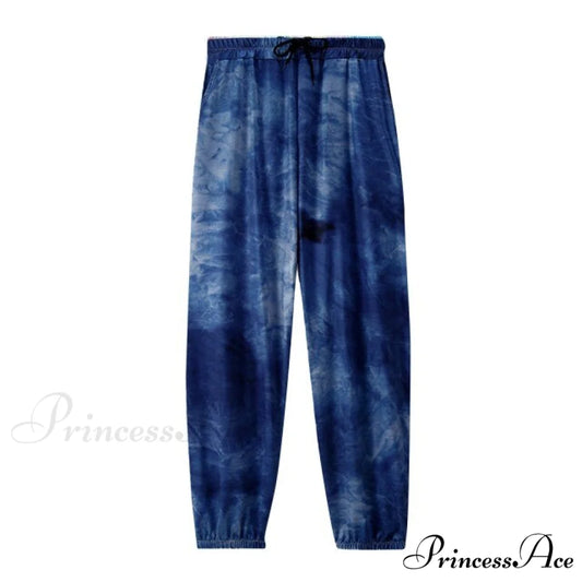 Casual Long Pantalon Palazzo Female Trouser NAVY / M