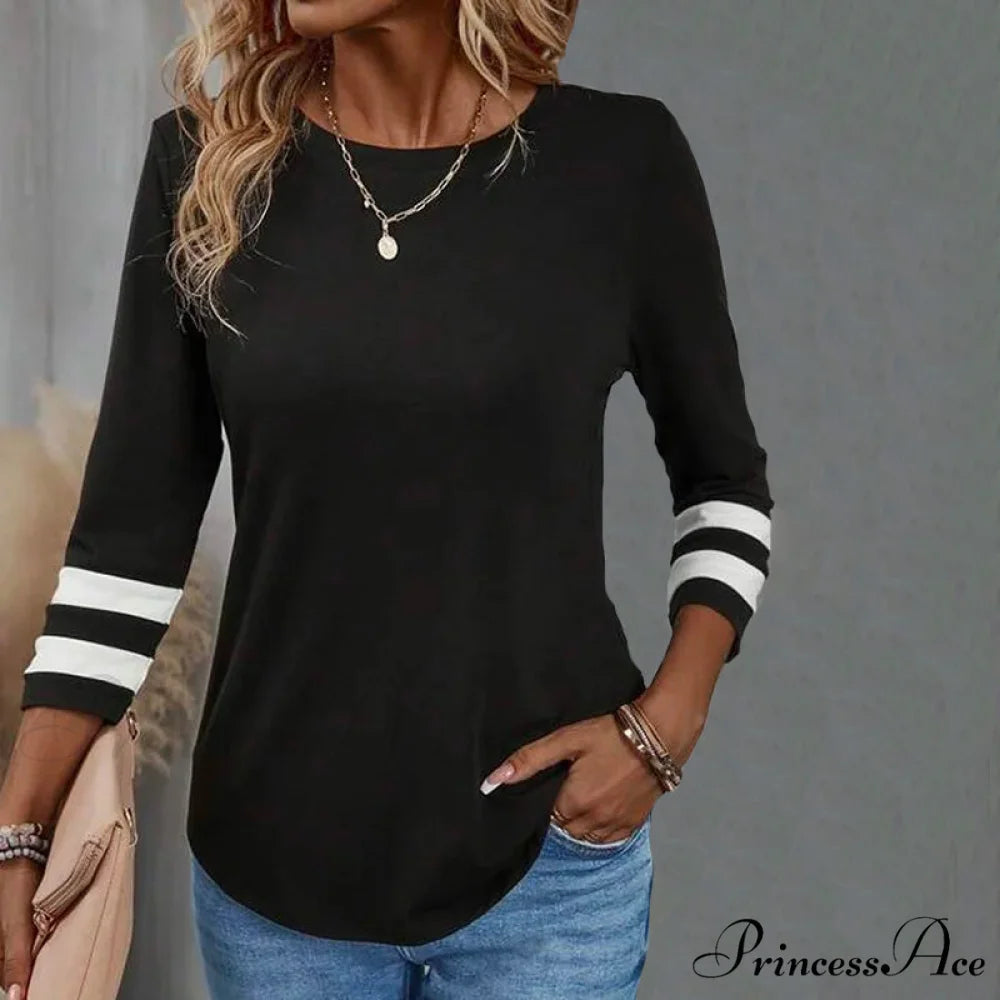 Casual Loose Tee Black / S