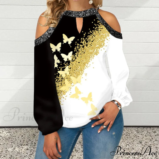 Casual Off Shoulder Loose Pullover Top