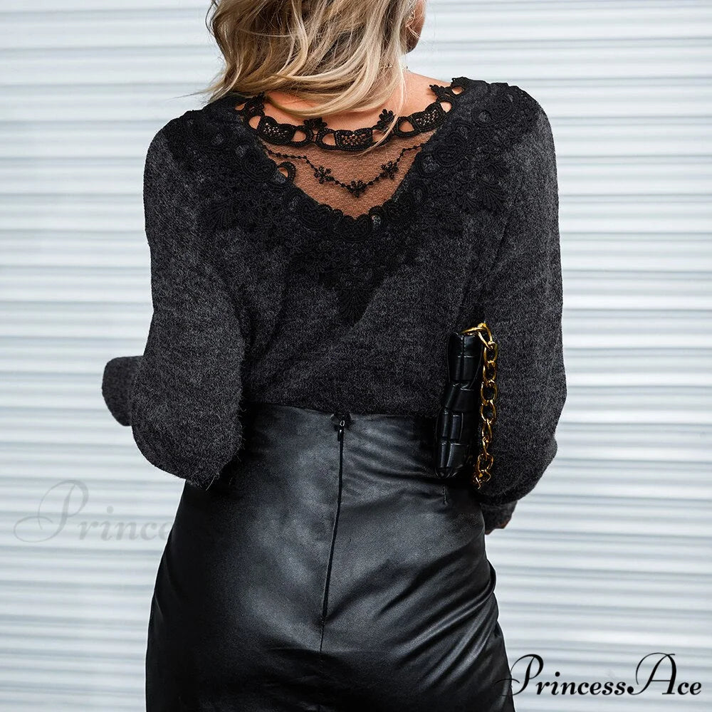 Casual Round Neck Long Sleeve Pullovers