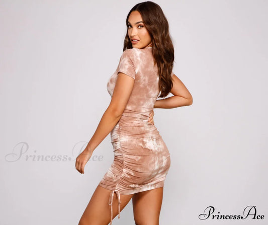 Casually Fab Stylish Tie-Dye Mini Dress