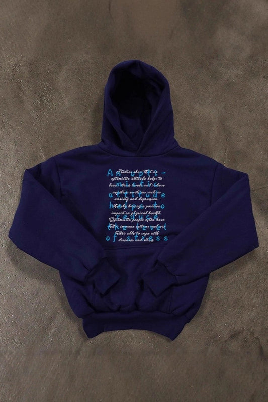 Typography Graphic Heavyweight Pullover Hoodie