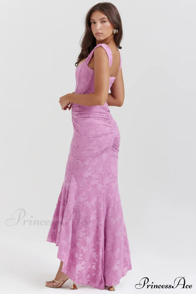 Cesca Rose Pink Charming Floral Maxi Dress
