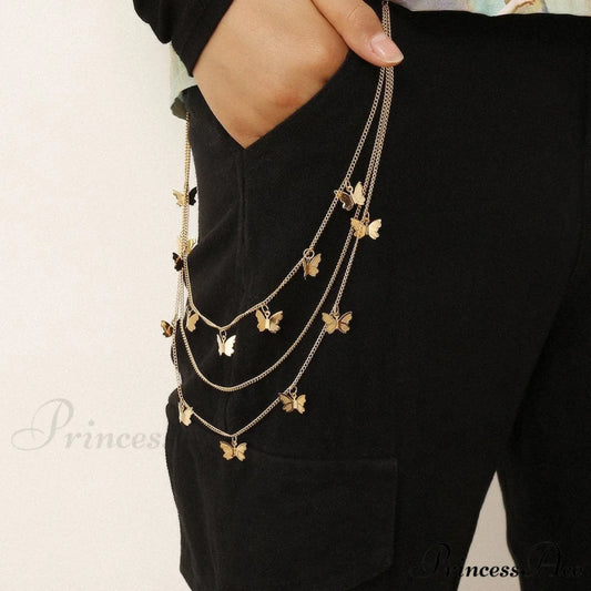 chain Butterfly with applique waist layers