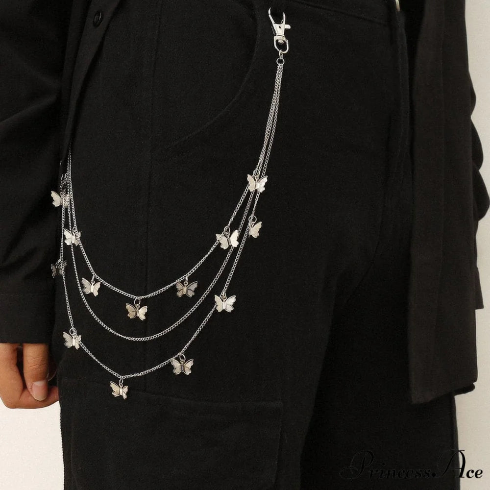 chain Butterfly with applique waist layers