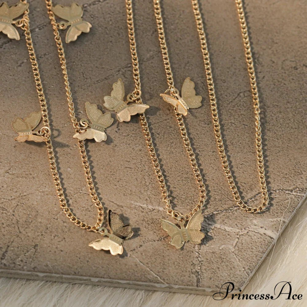 chain Butterfly with applique waist layers