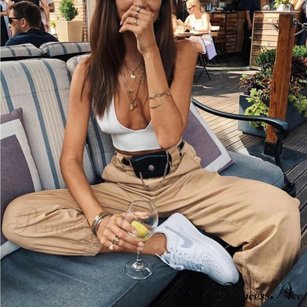 Chain Loose Pants Hip Pop Trousers Streetwear