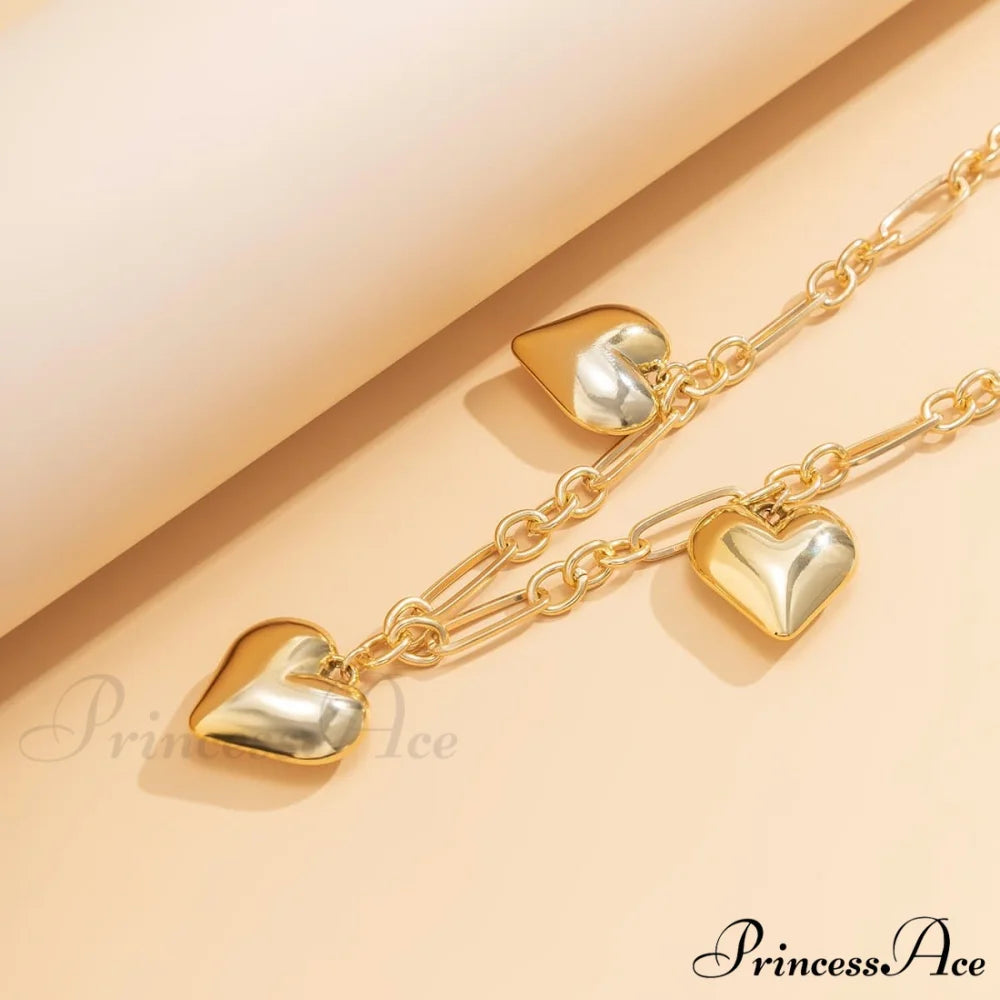 chain with Solid waist heart pendant
