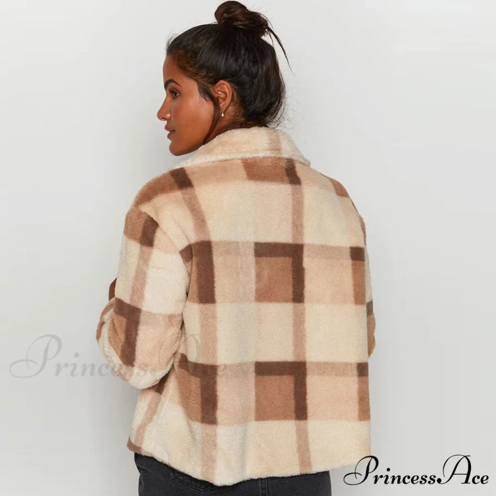 Check Effect Mock Neck Lace Up Sophisticated Cutout Club Mini Dress - Emerald Green XL / Brown