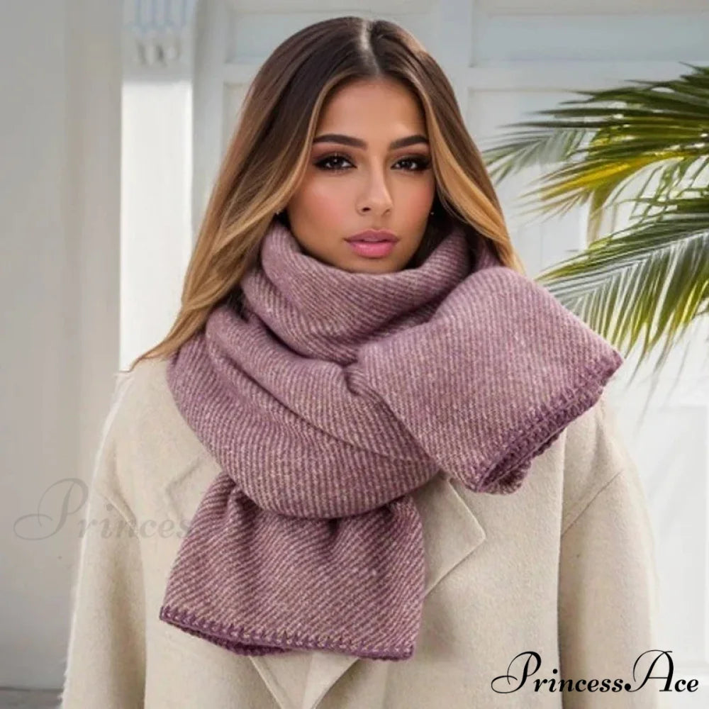 Checkered Cashmere Wrap Winter Scarf Color5 / 65x200cm scarf-241228