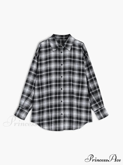 Checkered Charming Oversized Shirt