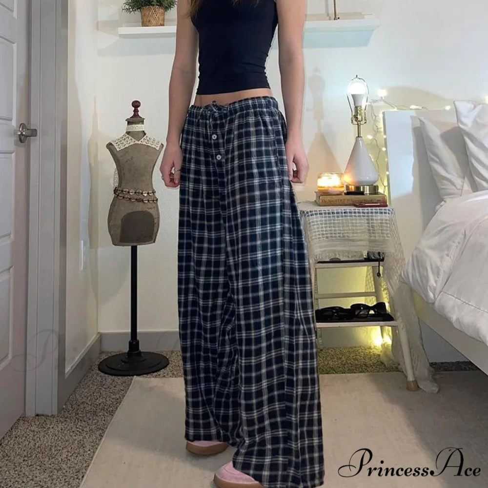 Checkered Straight Classic Relaxed Fit Jogger Pant pant-250223