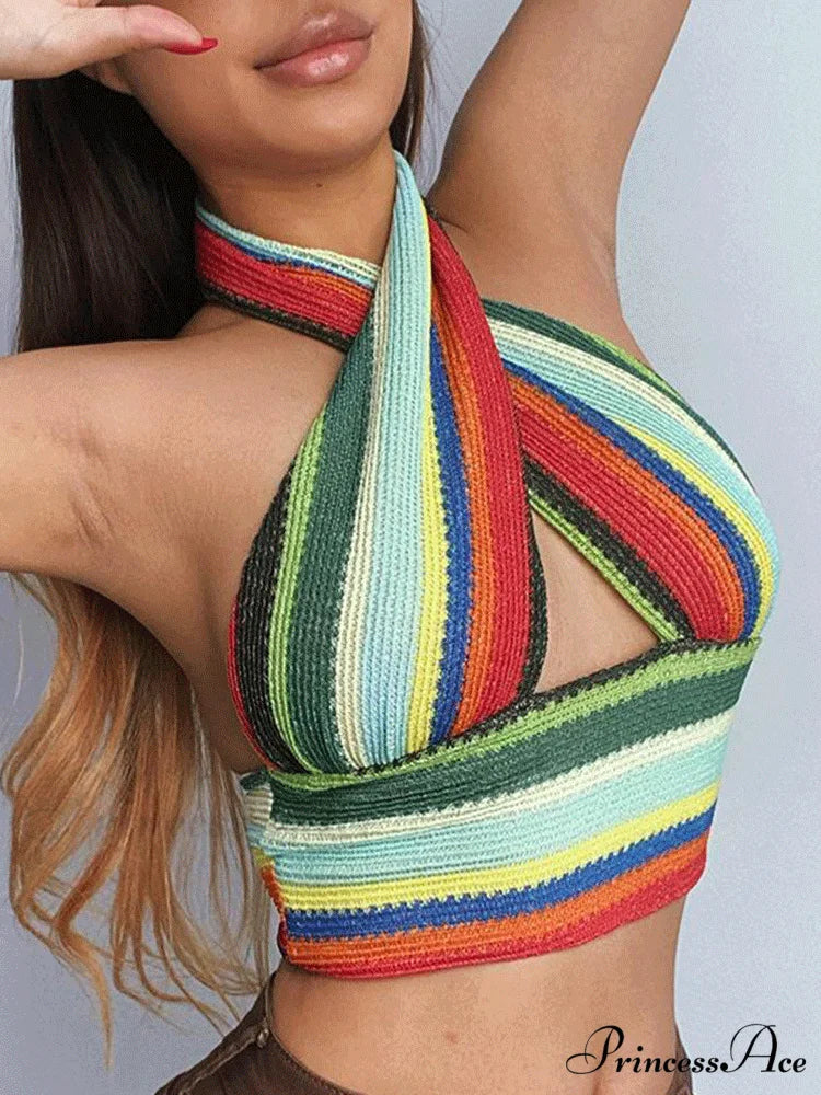 Cherubic Raglan Graceful Sleeve Crop Top Multicolor 3 / S