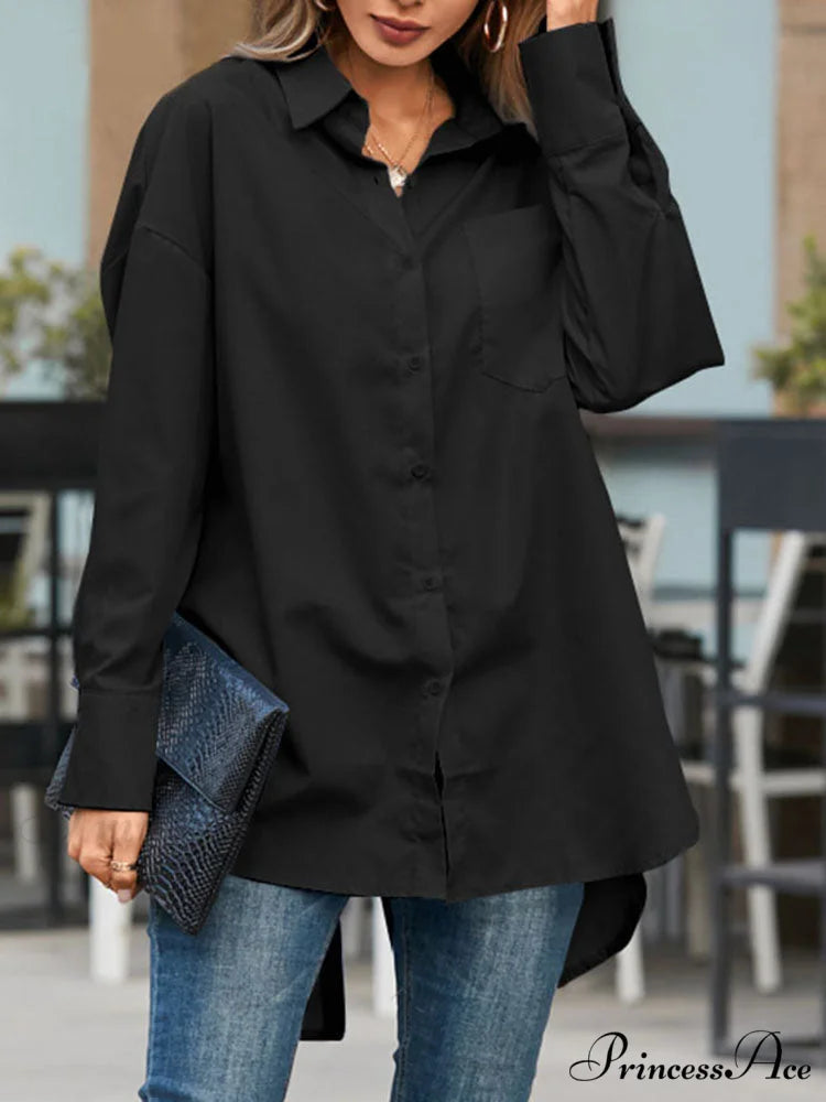 CHERYL ASYMMETRICAL TOP Black / S