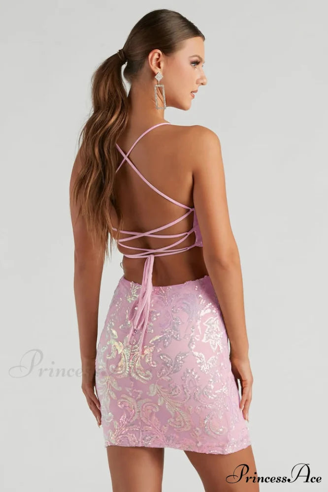 Chic Bombshell Stylish Sequin Mini Dress