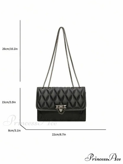 Chic Diamond Grid Crossbody Shoulder Bag shoulder-250126