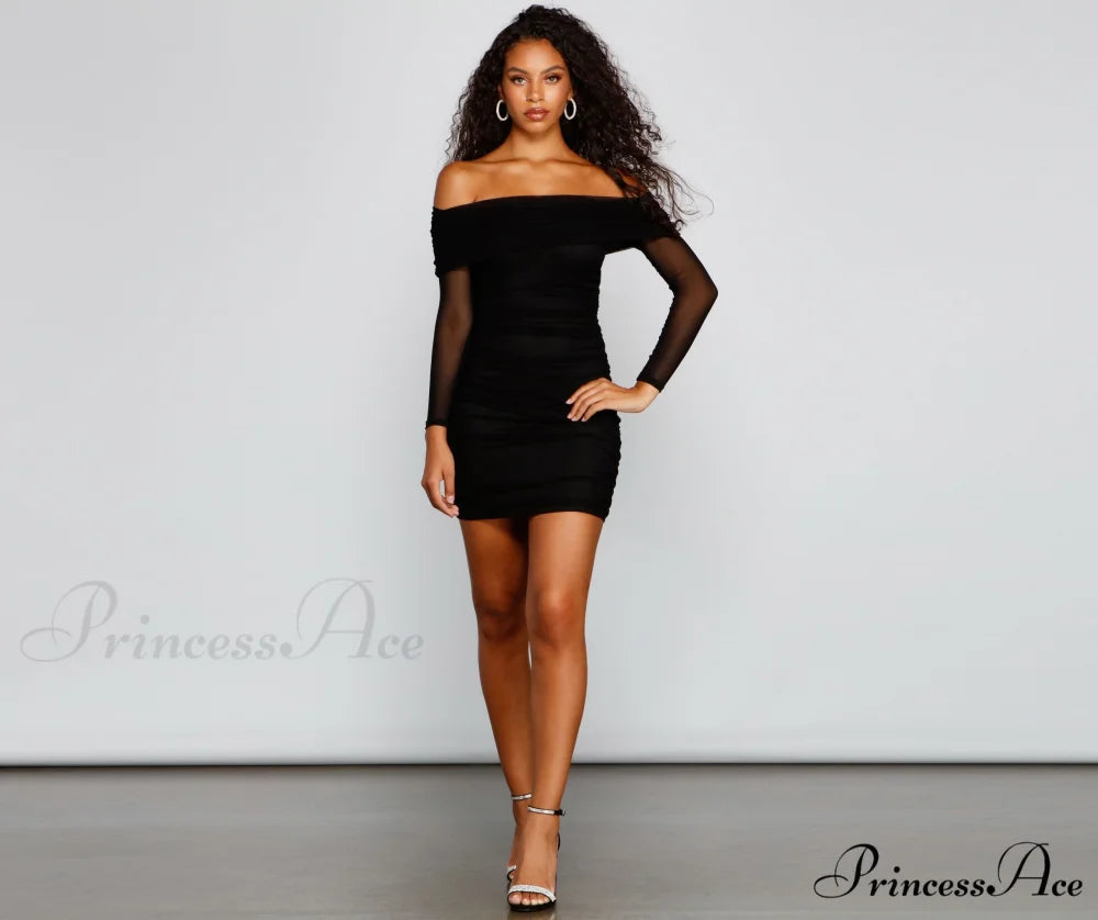 Chic Moment Mesh Charming Bodycon Mini Dress