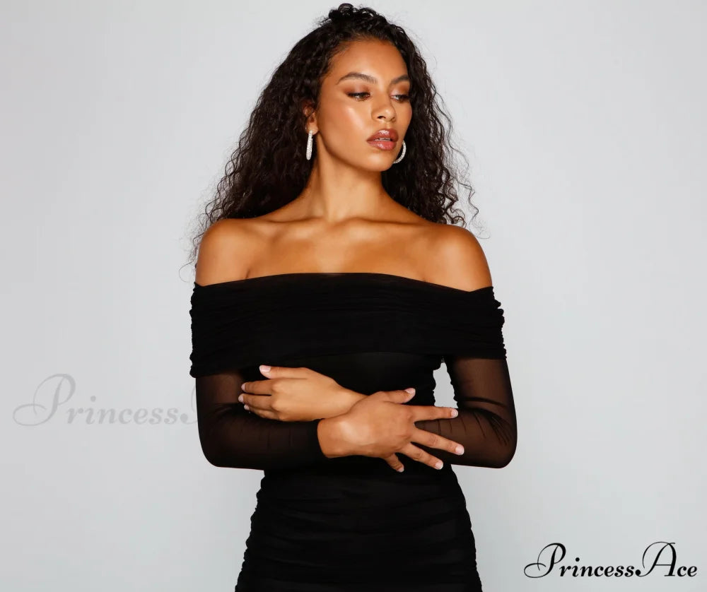 Chic Moment Mesh Charming Bodycon Mini Dress