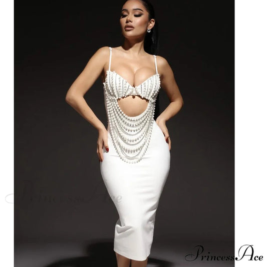 Chic Monochrome Lace Celebration Gown Formal Gown promdress-250223