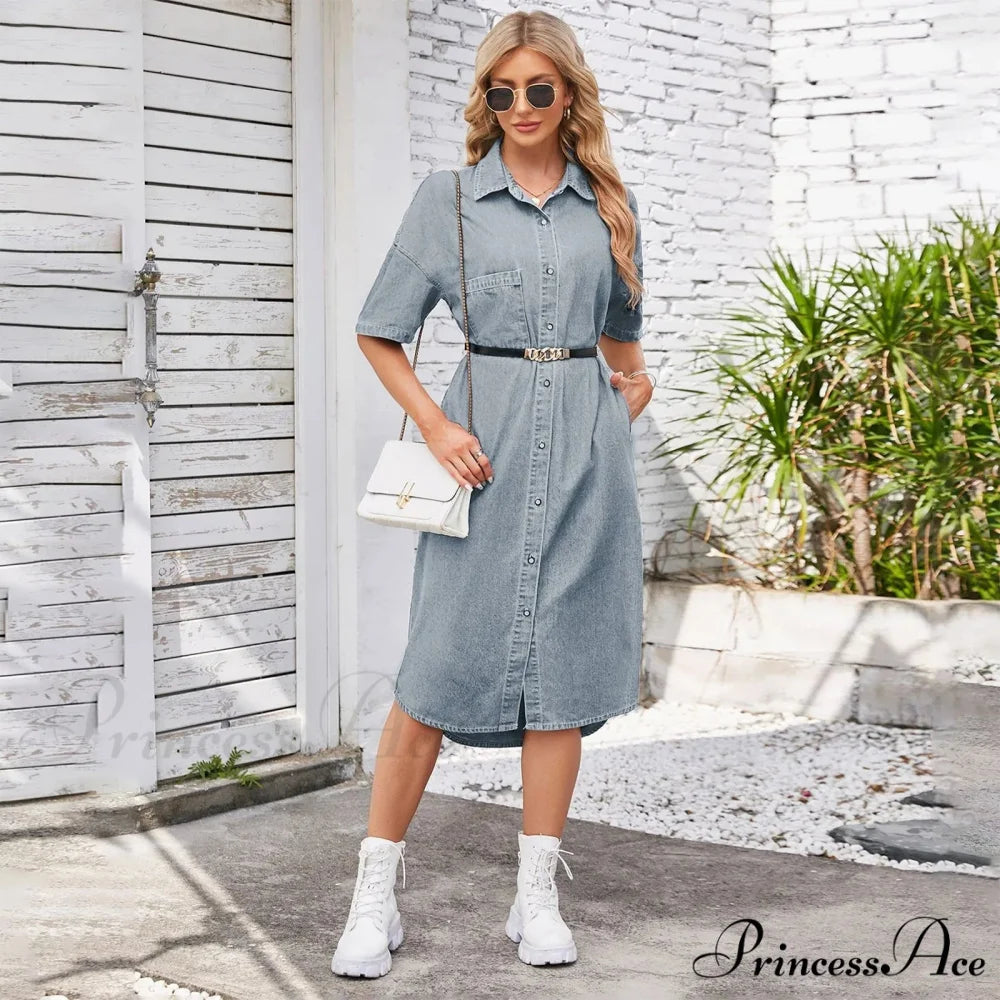 Chic Ruched Tie Plain Velvety Sleeveless Bow Drawstring Retro A Line Dress Light Blue / S