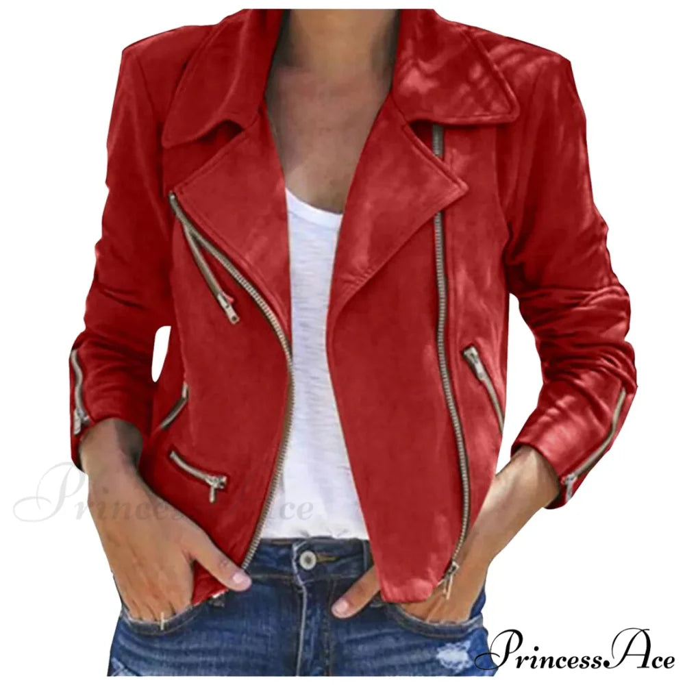 Chic Stylish Elegant Trendy Sophisticated Sleek Motorcycle Long Sleeve Warm Outwear Winter Outer Jacket