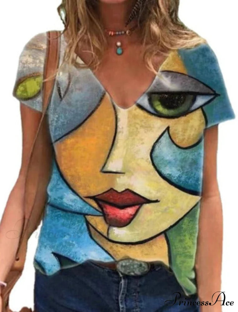 CHILESHE Tee Shirt Blue / S