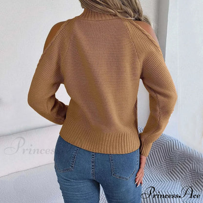 Chilly Disregard Baggy High-neck Sweater swraters-241228