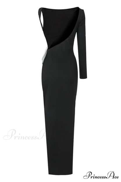 Chloe One Shoulder Charming Bow Detail Dress