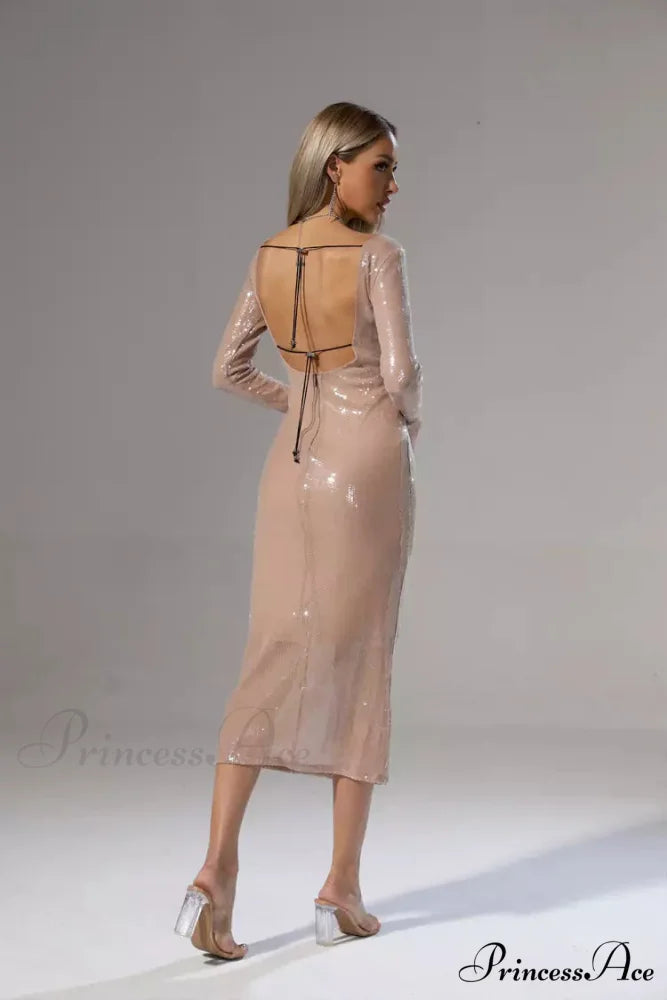 CHLOI LACE Stylish UP SEQUIN DRESS