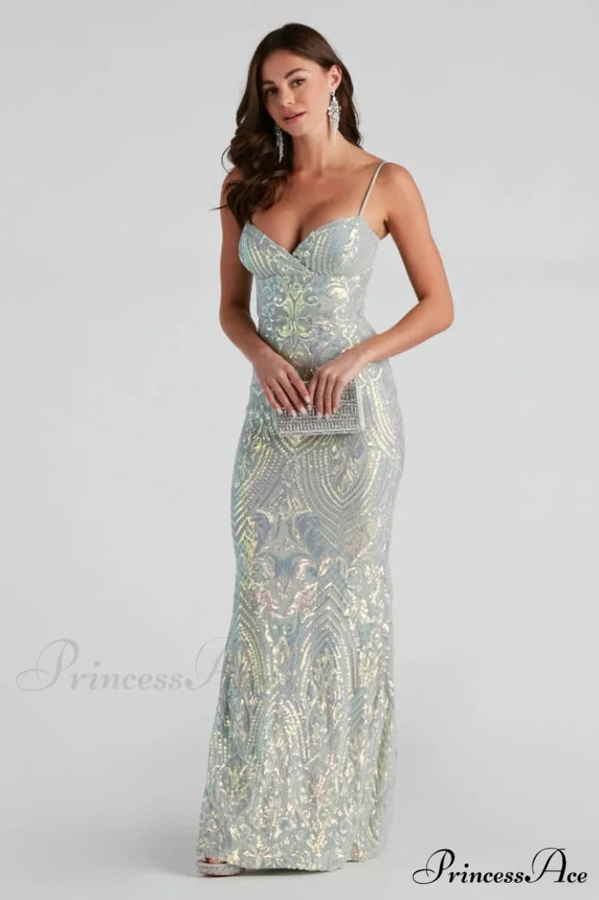 Christal Sequin Stylish Mermaid Formal Dress