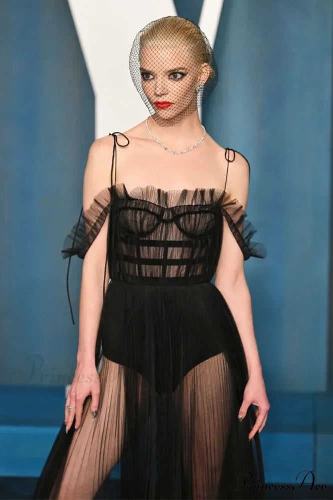 Christian Black Sheer Trendy Evening Maxi Dress