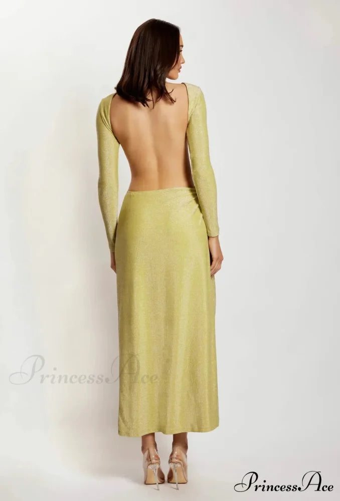 CHRISTINA BACKLESS Stylish MAXI WRAP