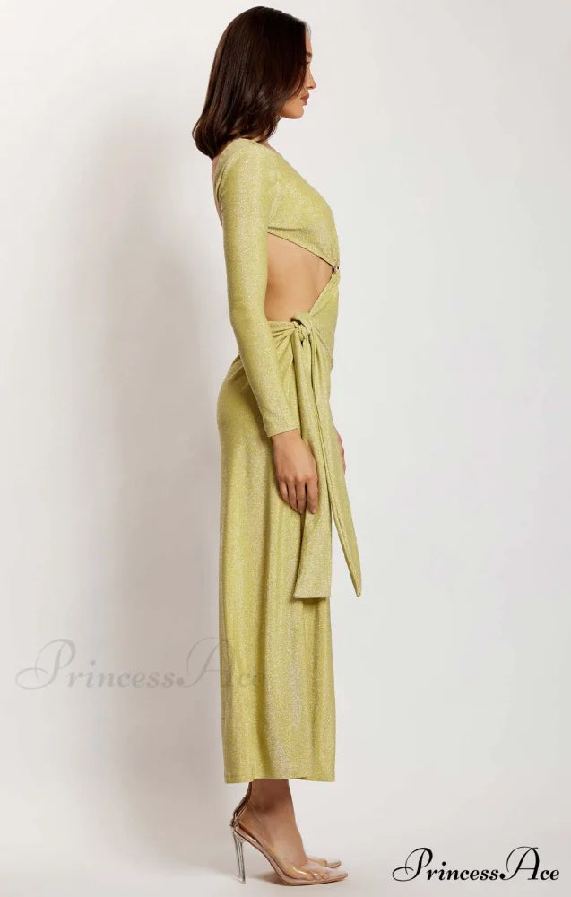 CHRISTINA BACKLESS Stylish MAXI WRAP 30 Days / 4 / S / Green