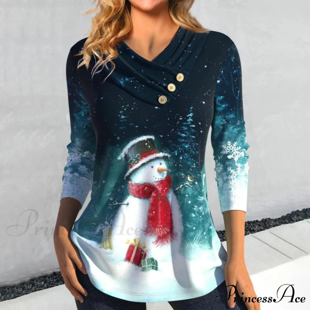 Christmas Blouse Multicolor / S