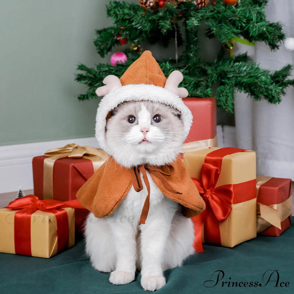 Christmas Pet Cat Winter Cloak