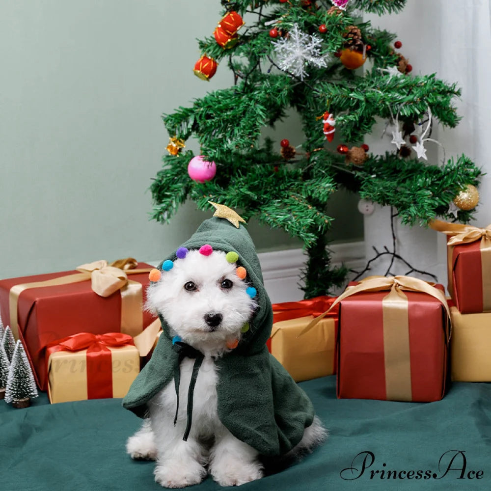 Christmas Pet Cat Winter Cloak