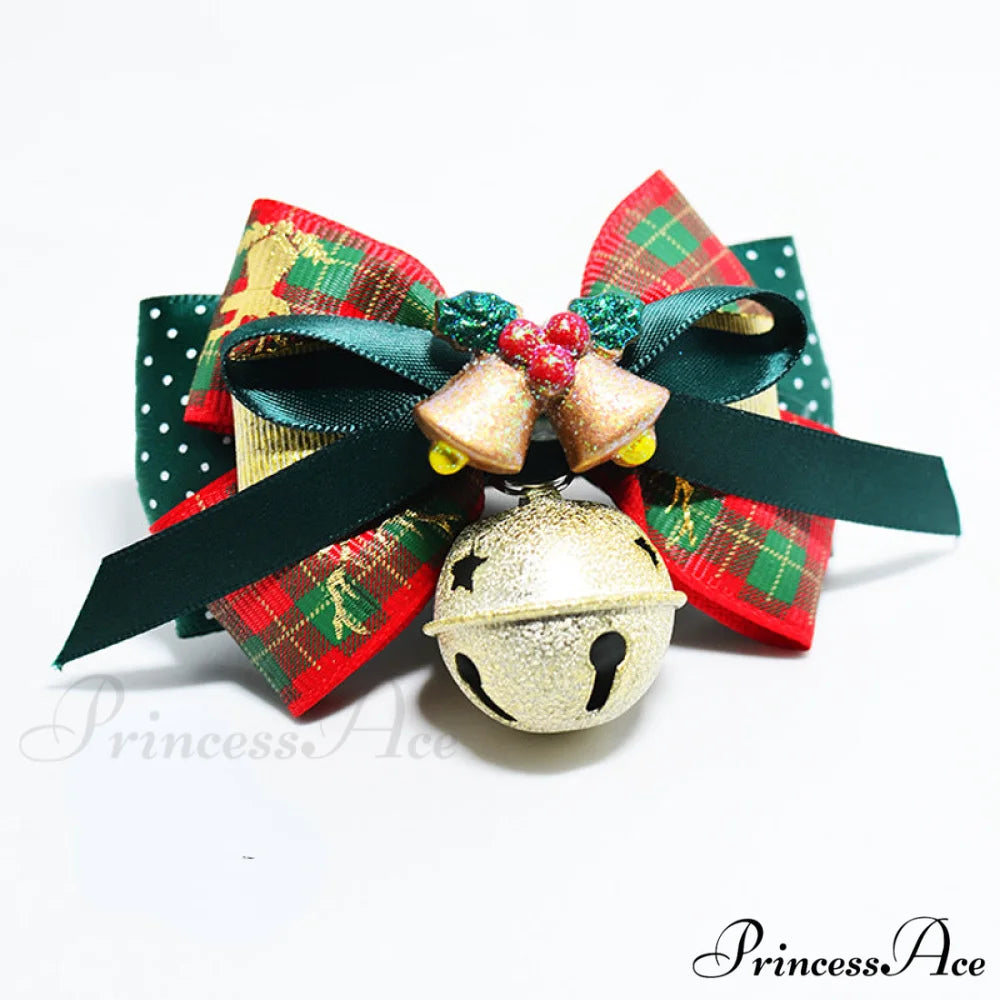 Christmas Pet Colorful Collar With Bells