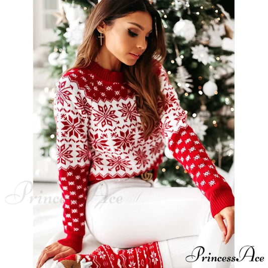 Christmas Santa Snowflake Sweaters